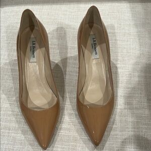 LK Bennett Tan Heels with Sophisticated Design